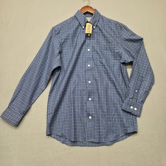 Other - Duluth Mens Blue Checked Long Sleeve Button Up Shirt Size Small